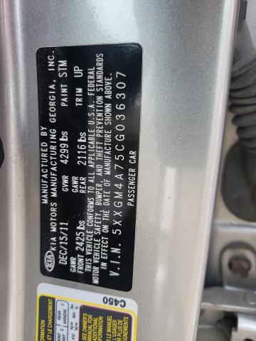 Photo 10 from auction – 2012 KIA OPTIMA LX with VIN 5XXGM4A75CG036307