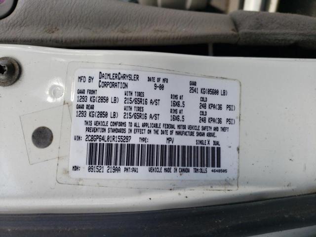 Photo 10 from auction – 2001 CHRYSLER TOWN & COU with VIN 2C8GP64L01R155297