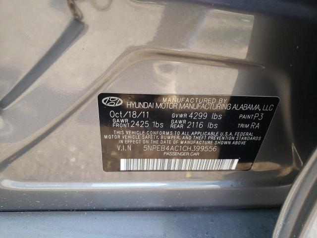 Photo 10 from auction – 2012 HYUNDAI SONATA GLS with VIN 5NPEB4AC1CH399556