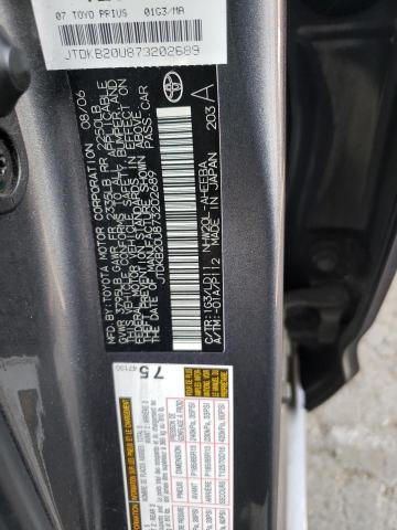Photo 10 from auction – 2007 TOYOTA PRIUS with VIN JTDKB20U873202689
