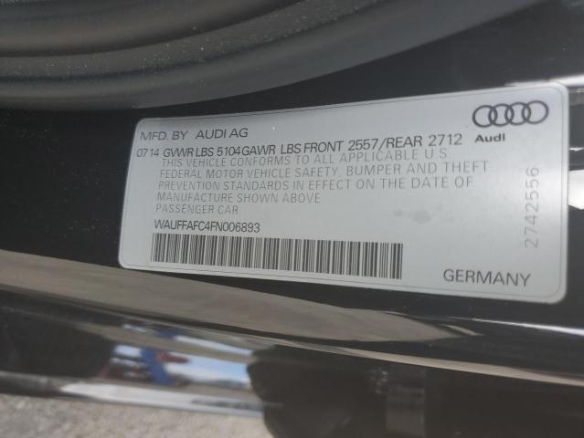 Photo 10 from auction – 2015 AUDI A6 PREMIUM with VIN WAUFFAFC4FN006893