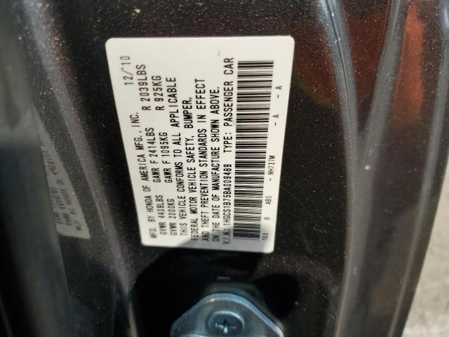Photo 10 from auction – 2011 HONDA ACCORD EX with VIN 1HGCS1B75BA009489