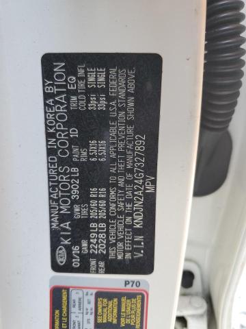 Photo 10 from auction – 2016 KIA SOUL with VIN KNDJN2A24G7327892