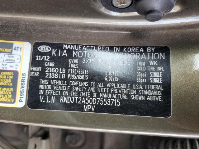 Photo 10 from auction – 2013 KIA SOUL with VIN KNDJT2A50D7553715