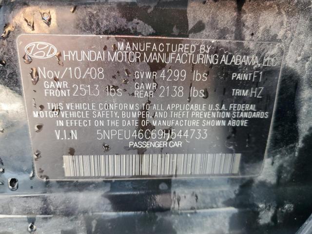 Photo 10 from auction – 2009 HYUNDAI SONATA SE with VIN 5NPEU46C69H544733