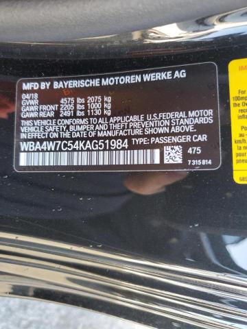 Photo 10 from auction – 2019 BMW 440I with VIN WBA4W7C54KAG51984