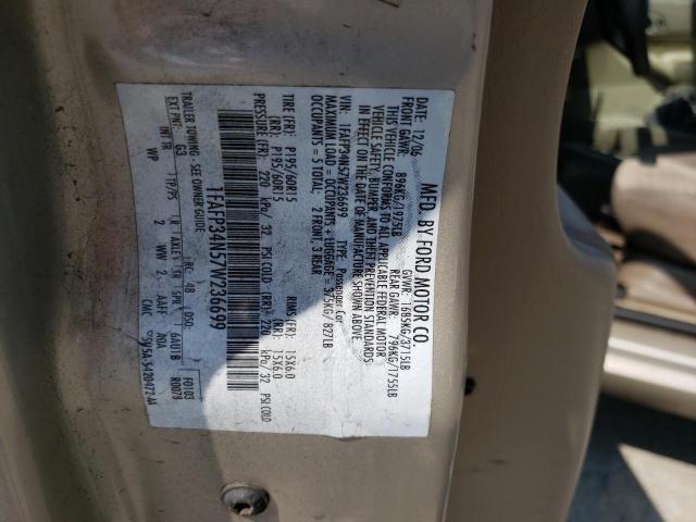 Photo 10 from auction – 2007 FORD FOCUS ZX4 with VIN 1FAFP34N57W236699