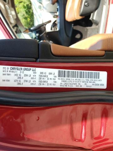 Photo 10 from auction – 2012 JEEP GRAND CHER with VIN 1C4RJFCTXCC274970