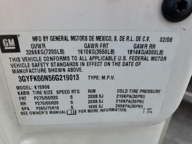 Photo 10 from auction – 2006 CADILLAC ESCALADE E with VIN 3GYFK66N56G219013