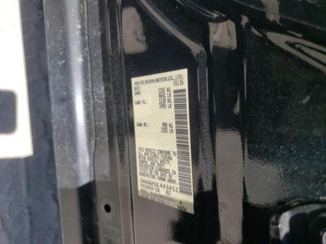Фото 10 с аукциона – 2016 NISSAN MAXIMA 3.5 с VIN 1N4AA6AP1GC443451