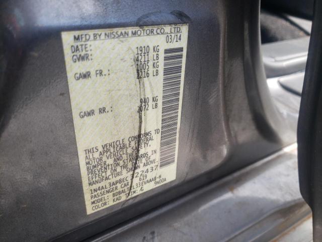 Photo 10 from auction – 2014 NISSAN ALTIMA 2.5 with VIN 1N4AL3AP8EC322437