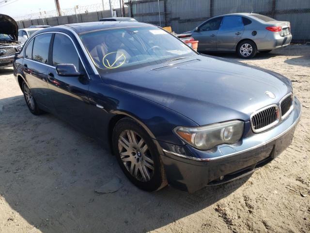 BMW 745 LI 2003 with VIN WBAGN63493DR10855 - Photo from auction