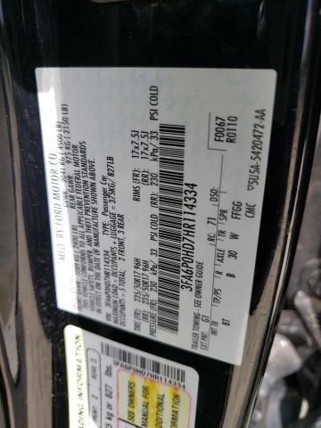 Photo 10 from auction – 2017 FORD FUSION SE with VIN 3FA6P0HD7HR114334