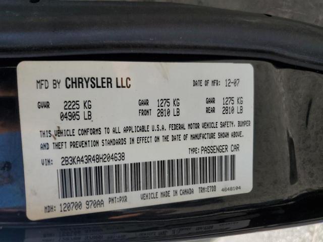 Photo 10 from auction – 2008 DODGE CHARGER with VIN 2B3KA43R48H204638