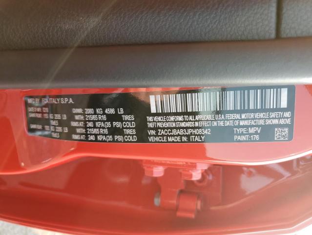 Photo 10 from auction – 2018 JEEP RENEGADE S with VIN ZACCJBAB3JPH08342