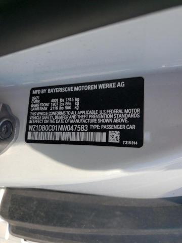 Photo 10 from auction – 2022 TOYOTA SUPRA BASE with VIN WZ1DB0C01NW047583