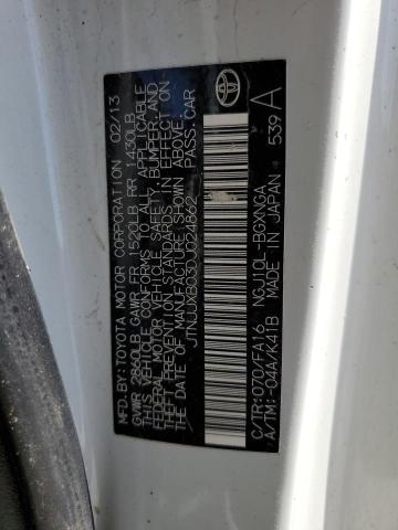 Photo 10 from auction – 2013 SCION IQ with VIN JTNJJXB03DJ024862