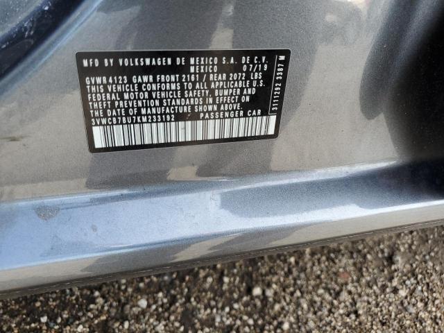Photo 10 from auction – 2019 VOLKSWAGEN JETTA S with VIN 3VWCB7BU7KM233192