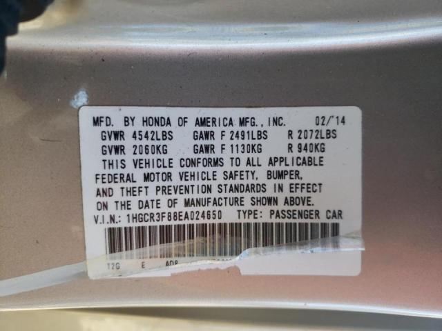 Photo 10 from auction – 2014 HONDA ACCORD EXL with VIN 1HGCR3F88EA024650