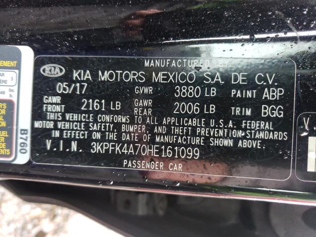 Photo 10 from auction – 2017 KIA FORTE LX with VIN 3KPFK4A70HE161099