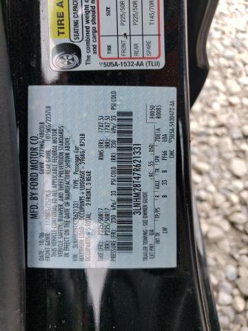 Photo 10 from auction – 2007 LINCOLN MKZ with VIN 3LNHM28T47R621331