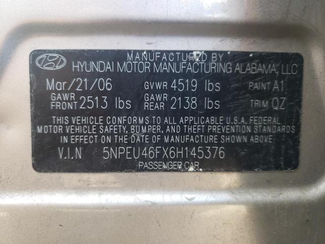 Photo 10 from auction – 2006 HYUNDAI SONATA GLS with VIN 5NPEU46FX6H145376
