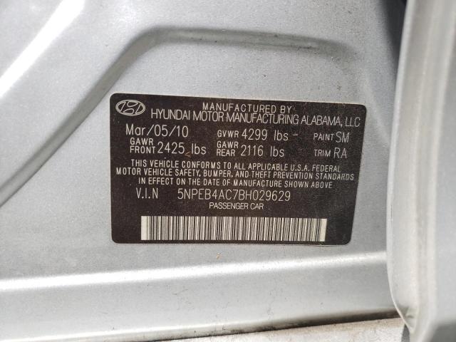 Photo 10 from auction – 2011 HYUNDAI SONATA GLS with VIN 5NPEB4AC7BH029629