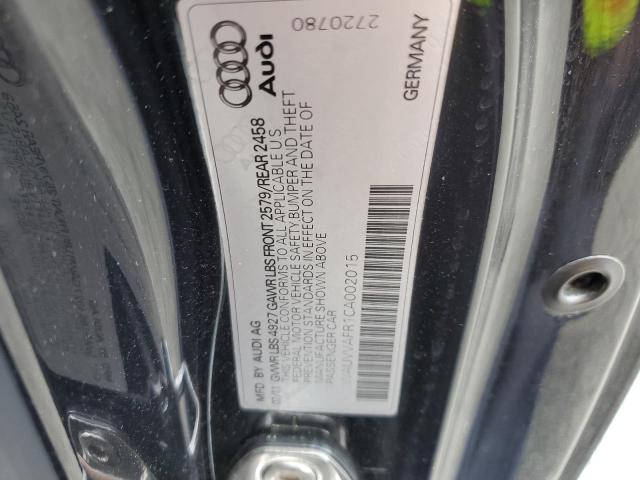 Photo 10 from auction – 2012 AUDI S5 PRESTIG with VIN WAUVVAFR1CA002015