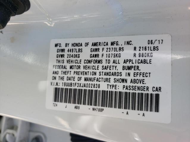 Photo 10 from auction – 2018 ACURA TLX with VIN 19UUB1F3XJA002838