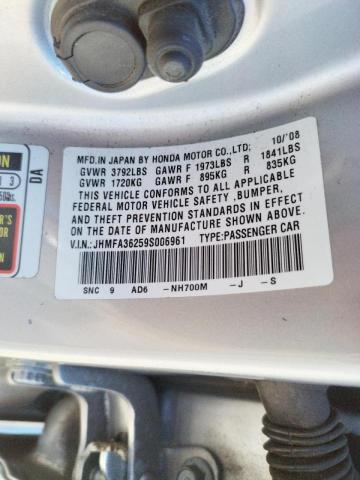 Photo 10 from auction – 2009 HONDA CIVIC HYBR with VIN JHMFA36259S006961