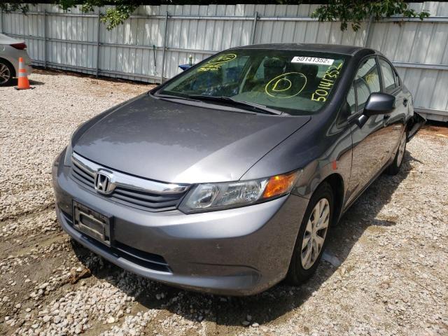 Photo 2 from auction – 2012 HONDA CIVIC LX with VIN 19XFB2F5XCE360519