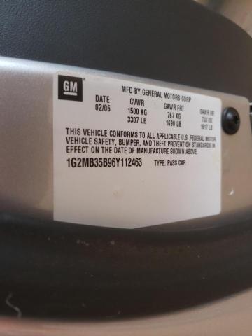 Photo 10 from auction – 2006 PONTIAC SOLSTICE with VIN 1G2MB35B96Y112463