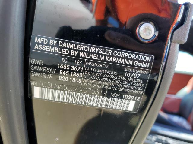 Photo 10 from auction – 2008 CHRYSLER CROSSFIRE with VIN 1C3LN65L58X075319