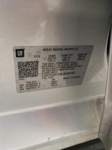 Photo 10 from auction – 2020 GMC YUKON SLT with VIN 1GKS1DKC9LR116757