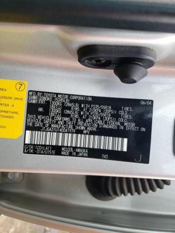 Photo 10 from auction – 2004 LEXUS RX 330 with VIN JTJGA31U140041979