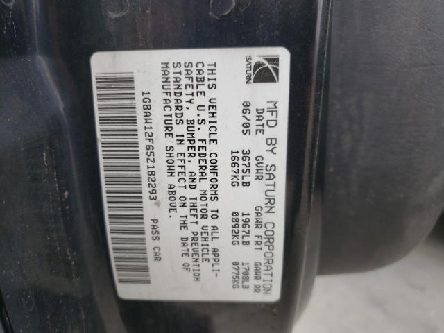 Photo 10 from auction – 2005 SATURN ION LEVEL with VIN 1G8AW12F65Z182293