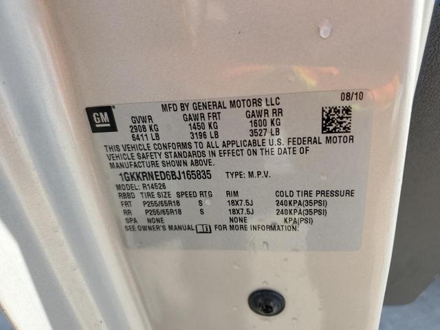 Photo 10 from auction – 2011 GMC ACADIA SLE with VIN 1GKKRNED6BJ165835