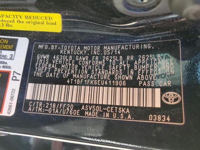 Photo 10 from auction – 2014 TOYOTA CAMRY L with VIN 4T1BF1FK6EU411906