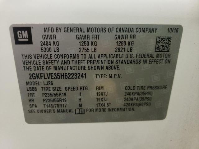 Zdjęcie 10 z aukcji – 2017 GMC TERRAIN DE z VIN 2GKFLVE35H6223241