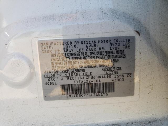 Photo 10 from auction – 2016 NISSAN VERSA NOTE with VIN 3N1CE2CP7GL366198