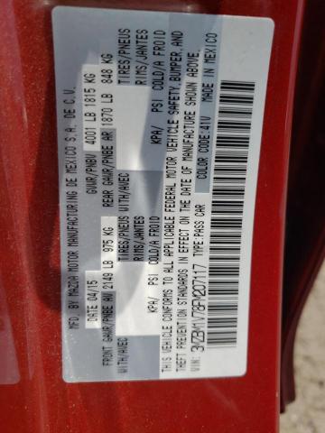 Photo 10 from auction – 2015 MAZDA 3 TOURING with VIN 3MZBM1V78FM207117