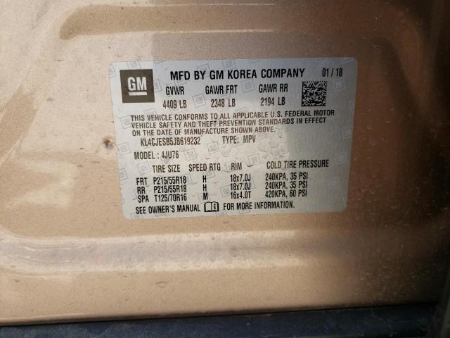 Photo 10 from auction – 2018 BUICK ENCORE PRE with VIN KL4CJESB5JB619232