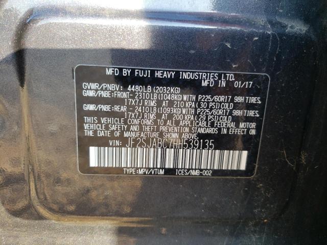 Photo 10 from auction – 2017 SUBARU FORESTER 2 with VIN JF2SJABC7HH539135