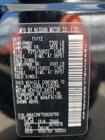 Photo 10 from auction – 2013 INFINITI QX56 with VIN JN8AZ2NF7D9530765