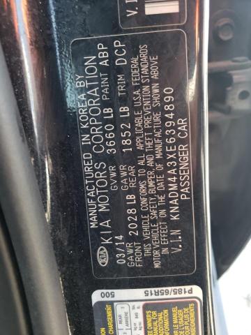 Photo 10 from auction – 2014 KIA RIO LX with VIN KNADM4A3XE6394890