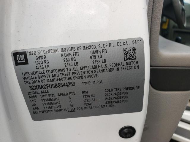 Photo 10 from auction – 2011 CHEVROLET HHR LT with VIN 3GNBACFU0BS644263