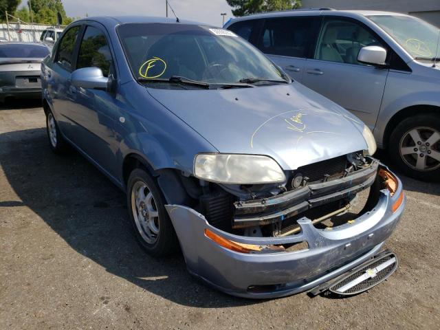 CHEVROLET AVEO BASE 2006 with VIN KL1TD56686B590270 - Photo from auction