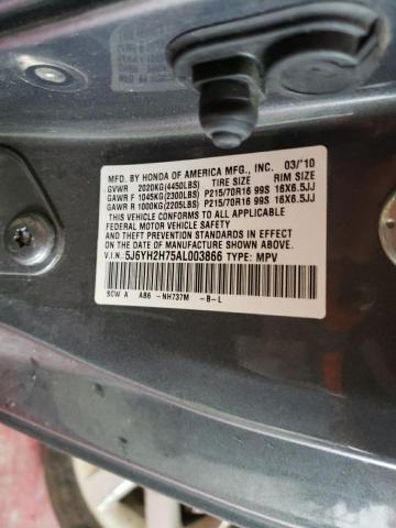 Photo 10 from auction – 2010 HONDA ELEMENT EX with VIN 5J6YH2H75AL003866