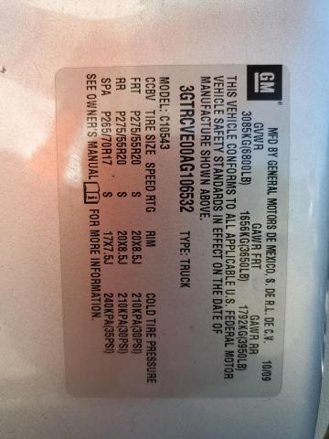 Photo 10 from auction – 2010 GMC SIERRA C15 with VIN 3GTRCVE00AG106532