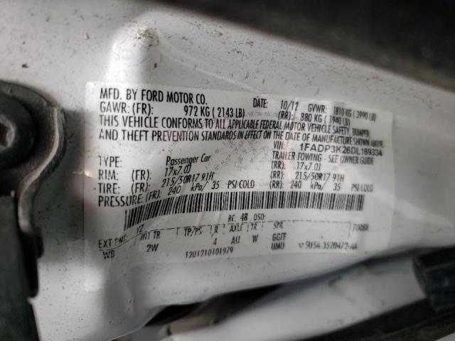 Photo 10 from auction – 2013 FORD FOCUS SE with VIN 1FADP3K26DL169334